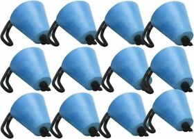 Jk-0395-cb12 12 Pack Kayak Scupper Plug Kit Fit 3/4inch To 1.5inch Canoes Holes Blue
