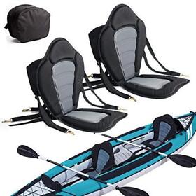 2 Pack Of Kayak Seat Deluxe Padded Canoe Backrest Sit On Top Cushioned