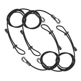 3.9ft Kayak Paddle Leash For Canoe Boat Safety Fishing Rod Tether Holder Clip La