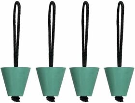 Jk-0395-gn04 4 Pack Kayak Yacht Scupper Plug Fit 3/4inch To 1.5inch Canoes Hole Green