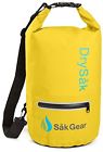 500d 861093000212 S K Gear Drysak Premium Dry Bag With Exterior Zip Pocket Rugged Pvc Shoulder