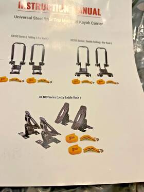 X001tl1qfx Aaproducts Inc. Universal Steel Roof Top Mounted Kayak Carrier Kx405 Black Jetty Saddle Rack