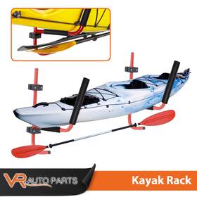 Allgood0409001 Allgoodauto 2 Pair Kayak Rack Wall Mount Ladder Surfboard Canoe Storage Folding Hanger