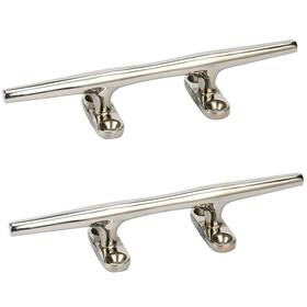Cleat-8 Amarine Made 615200852511 Set Of 2 Stainless Steel Open Base Inch Boat Cleats Rope Cleat D