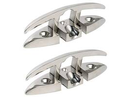 Amarine Made 615200916749 Pair Of 6 Stainless Folding Cleat Flipup Dock Retractable Cleatsenhance S