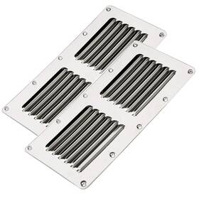 Amarine Made 615200917463 Stainless Steel Stamped Louvered Vent - Rectangular Marine Vents 4-1/2 Inch X 9 Amarine Made 615200917463 Stainless Steel Stamped Louvered Vent - Rectangular Marine Vents 4-1/2 Inch X 9