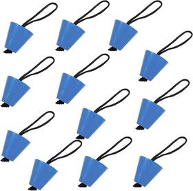 Ph-0323 Amarine Made 12pcs Kayak Scupper Plugs Drain W Lanyard Fit 3/4 Inch To 1.5 Universal