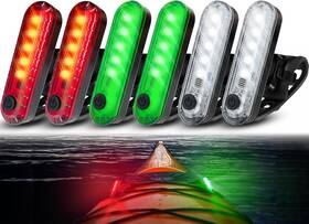 Amzonly 313094097062 6pack Kayak Lights For Night Kayaking- Battery Operated Navigation Light