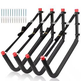 Angel Sar 313049988971 4-pack 20.5 Inch Kayaks Storage Racks Wall Mount Canoe Hooks For Stand Up Paddle