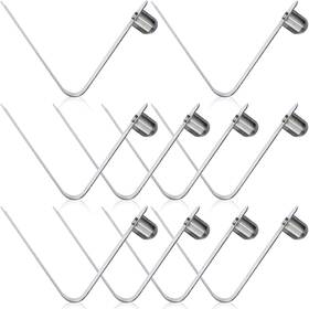 Anranmm 711181043945 10 Pcs Kayak Paddle Spring Snap Clips Stainless Steel Push Button Clip Tu