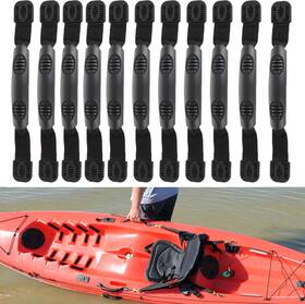 Apacali 705353948220 12pcs Kayak Handles Replacement Carry With Hardware Black