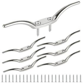 Hcus-boatcleat-6-6in-221104 Apacali 6 Inch Metal Rope Cleats Boat Cleat Flagpole Hook Pcs Deck