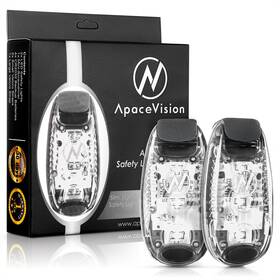 Avsl1000 Apace Vision Led Safety Light 2 Pack - Clip On For Running Dog Bike Walking Boat Kayak