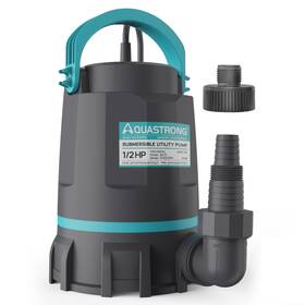 Esu050pm Aquastrong Sump Pump 1/2 Hp Submersible Water Thermoplastic Manual Grey