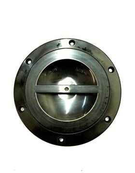 Automotive Authority 701231041632 5 Inch Round Access Hatch Cover Deck Plate For Rv Marine Boat Black