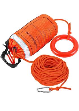 Aystkniet 726754115912 Throw Bag For Water Rescue Swimming Boating Rafting Dark Orange 98 Feet