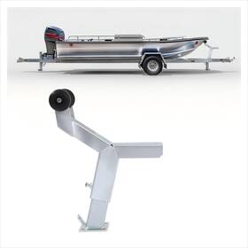Ri-282 Baloceo Boat Trailer Winch Stand Post With Rollers 100 Mm Silvery Black Ri-282 Baloceo Boat Trailer Winch Stand Post With Rollers 100 Mm Silvery Black
