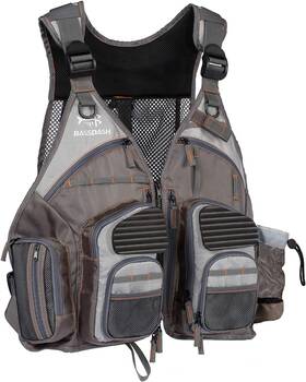 Bassdash 745672479357 Strap Fishing Vest Adjustable For Men And Women One Size Brown