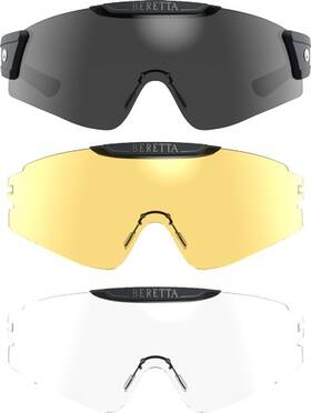 Oc081d00490mx1uni Beretta Intermask Eyeglasses Interchange Fume/neutral/yllw