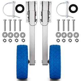 Bestauto Boat Launching Wheels Stainless Steel Transom Wheel Dolly Sta