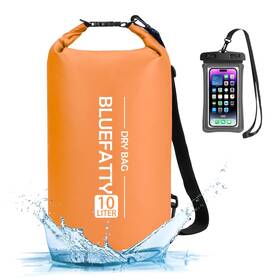 Bf001-orange-10l Bluefatty Waterproof Dry Bag Floating Roll Top Backpacks For Kayaking Rafting Boa