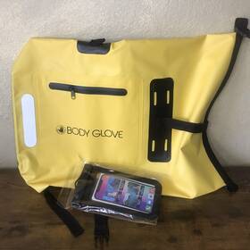 Body Glove 810124650667 Waterproof Ultra Dry Large Lightweight Backpack Kayaking Bag And Cell Phone Case