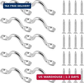 Bokwin Hj220316-00004 Bowkin 10pcs M4 Pad Eye Straps Stainless Steel Kayak Deck Loops Tie Down With 20