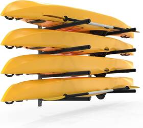 54648988 Bonnlo Kayak Storage Rack Wall Mount Adjustable Paddle Holder