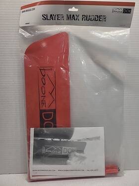 Boonedox 810062290673 Kayak Slayer Max Rudder Red Made In Usa New Package