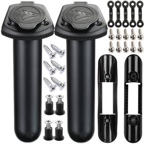 Kd-12 Borogo 2pcs Kayak Fishing Rod Holder And Paddle Clips Including Scre