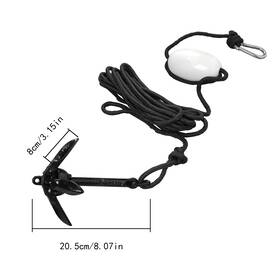 Bt1008b Botjj Bt981b Bt990b Bt999b Folding Anchor Set 2 1.5 3.3 5.5 7.1lb For Small Boats Canoe Paddle Boards Usa