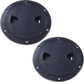 Broyeur 726084049758 2 Pcs Circular Non Slip Deck Plate Hatch With Detachable Cover For Marine Use