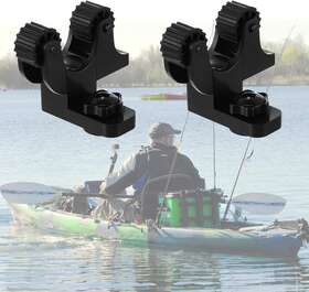 Bssiwbepon 705353304750 2pcs Kayak Paddle Holder Track Mount Accessories Oar Hold