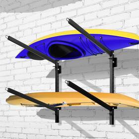Btram 766162626037 2 Levels Kayak Storage Rack Heavy Duty Freestanding Sup Stand For Ou
