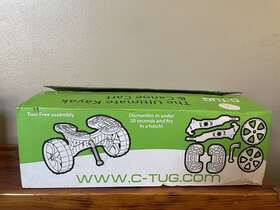 416591 C-tug Kayak And Canoe Trolley Cart Puncture Free Wheels 260lb Loading Capacity