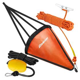 Caminor 735530580516 Drift Sock With Harness And Buoy Anchor Kit For Fishing Boat/kayak/pontoon