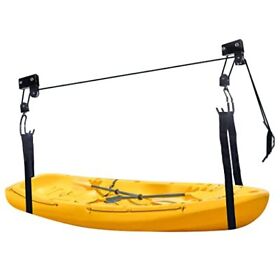 Cartman Kayak Hoist Garage Ceiling Storage Rooftop Carriers Overhead Pulley Sy