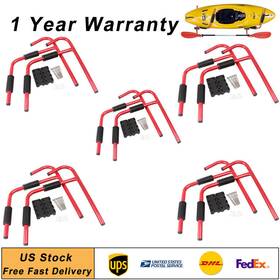 Cbdtimes 550738536178 10pcs Kayak Ladder Wall Mount Storage Rack Surfboard Canoe Folding Hanger Us