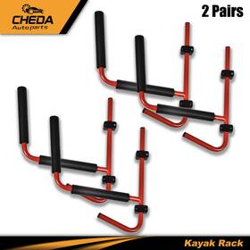Gpl6444 Cheda 2 Pair Kayak Rack Wall Mount Ladder Surfboard Canoe Storage Folding Hanger Usa