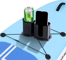 Chinovi 744110515381 Paddleboard Cup Holder 2 In 1 Drink And Phone For Sup Kayak Boat 3.15in
