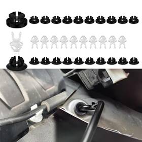 Qp9006 Chrymum 30pcs Hood Prop Rod Holder Clips Car Support Engine Stay