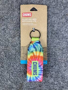 Chums 093039900281 Floating Neo Tie-dye High Density Foam Boat Keychain New