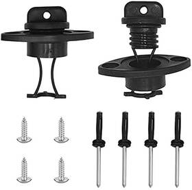 Clio 445050173169 Kayak Drain Plug Kit Boat Scupper Plugs Thread Bung For Canoe With Sc