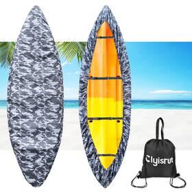 3.6-4camouflage Clyisrut Waterproof Kayak Canoe Cover Accessories 12 Ft -13 Boat Outdoor Oxford St