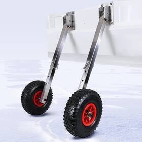 Co .ltd 445046160197 Boat Launching Wheels Stainless Steel Adjustable Leg Length And Angle Transom Laun