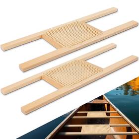 Cy0222 Conderyang 2 Pcs 34 Inch Caned Canoe Webbed Seat Outdoor Replacement Ha
