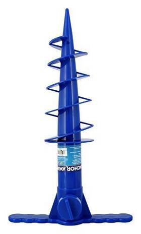 Copa 049047042475 Jgr Beach Umbrella Anchor Sand Auger And Fishing Pole Blue