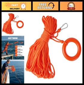 Ctopogo 782913847810 Water Rescue Throw Rope 98.4ft Lifeline Bracelet 800kg Capacity