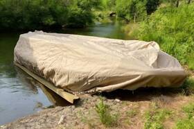 Kyk13-bts Cypress Rowe Outfitters Cro Cover For Beavertail Stealth 1200 And 2000 Sneakboat Kayak - Waterproof Beige