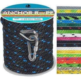 Rope-023 Dedu 3/8 Inch 50 Ft Anchor Rope Boat Solid Braid Mfp Line Wit